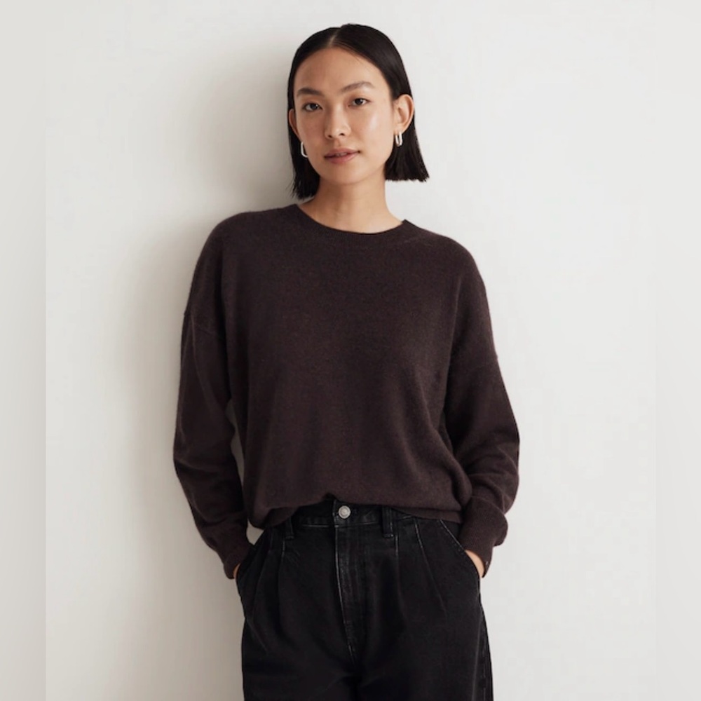 Madewell cashmere sweater brown